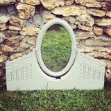 Mirror trumeau old gray
