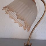 Art deco globe tulip glass lamp