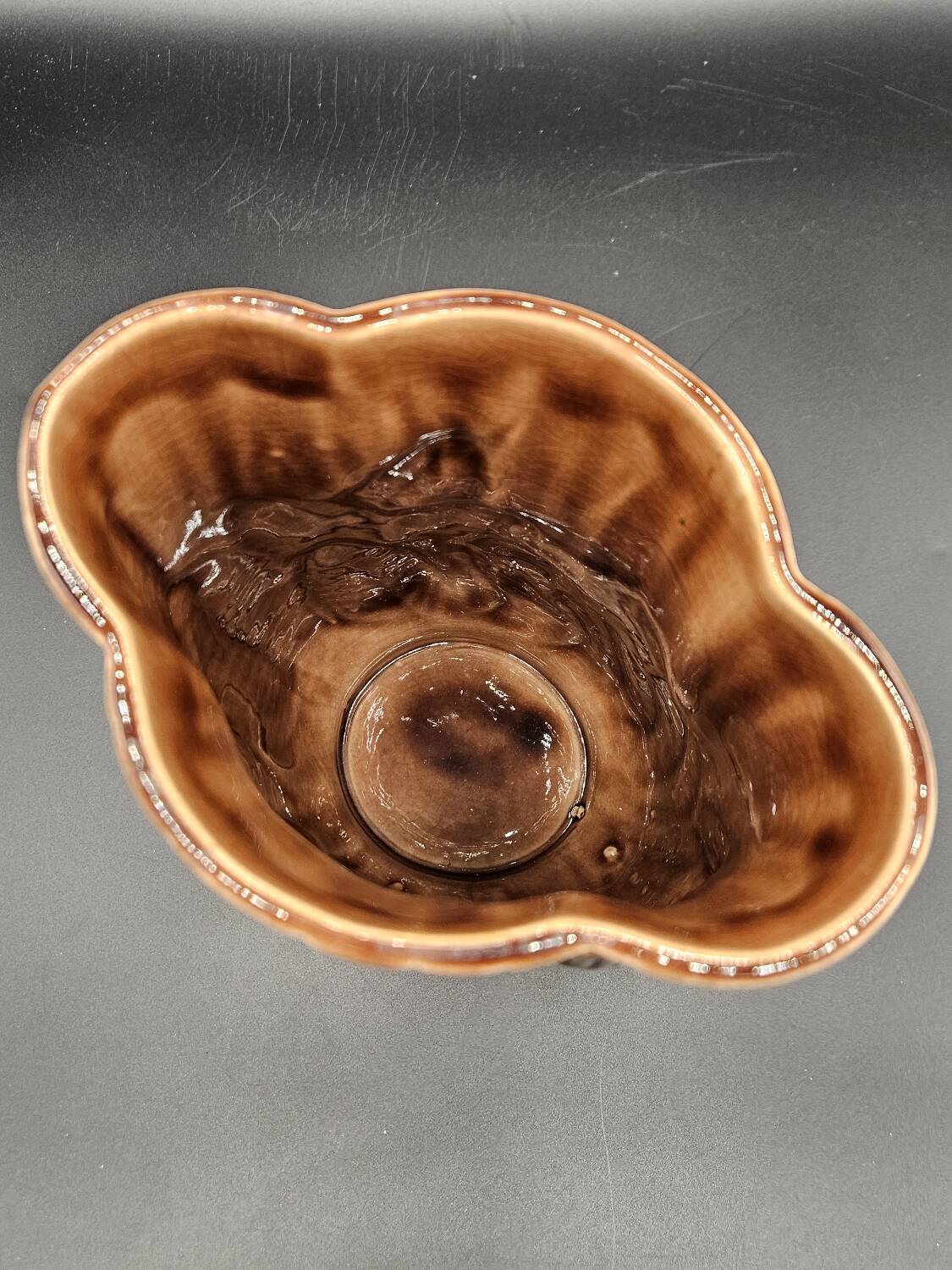 Large Art Deco Earthenware Vase Made in France 1950