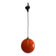 Orange opaline ball pendant from the 60s/70s