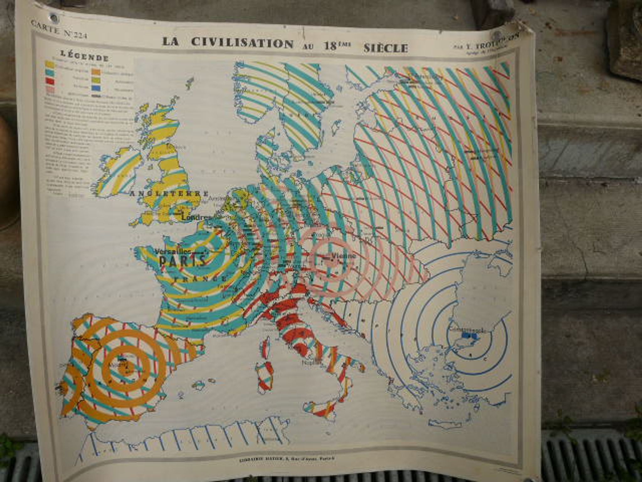 School poster hatier france and england and civilization in the 18th century