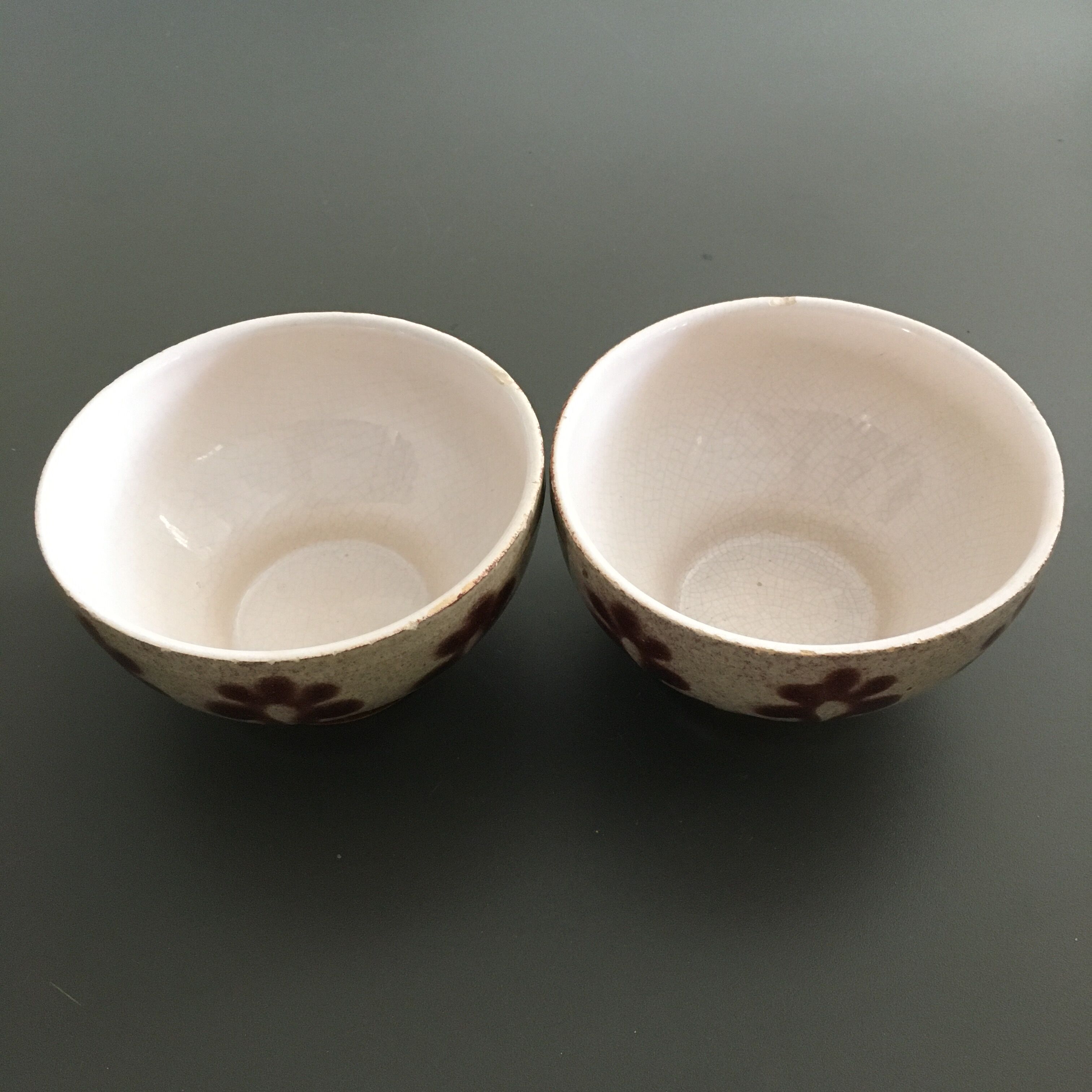 Lot 2 bowls floral décor