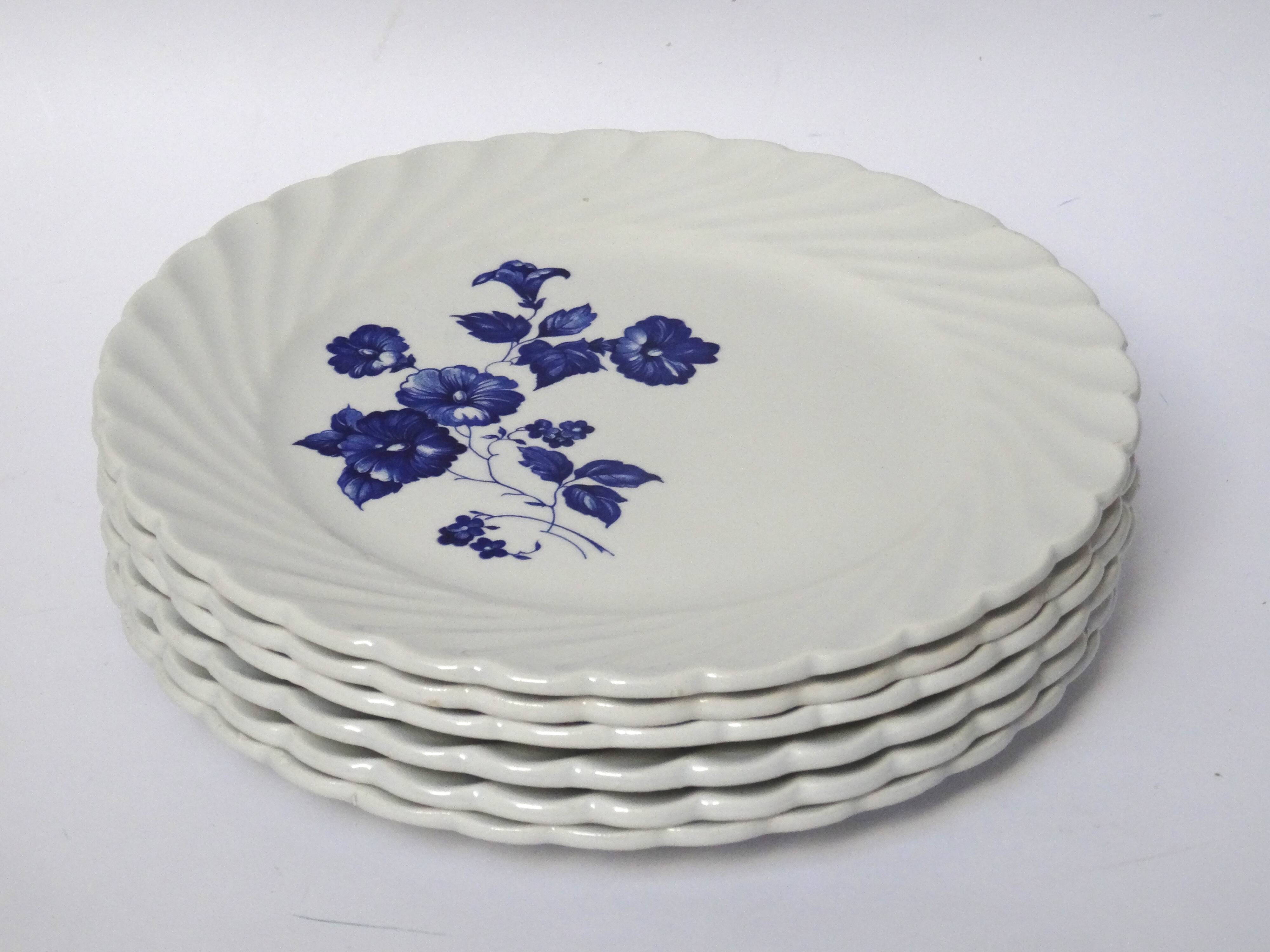 6 dessert plates Lunéville
