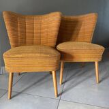 Pair of cocktail armchairs