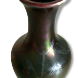 Old ceramic vase enamelled Cannes