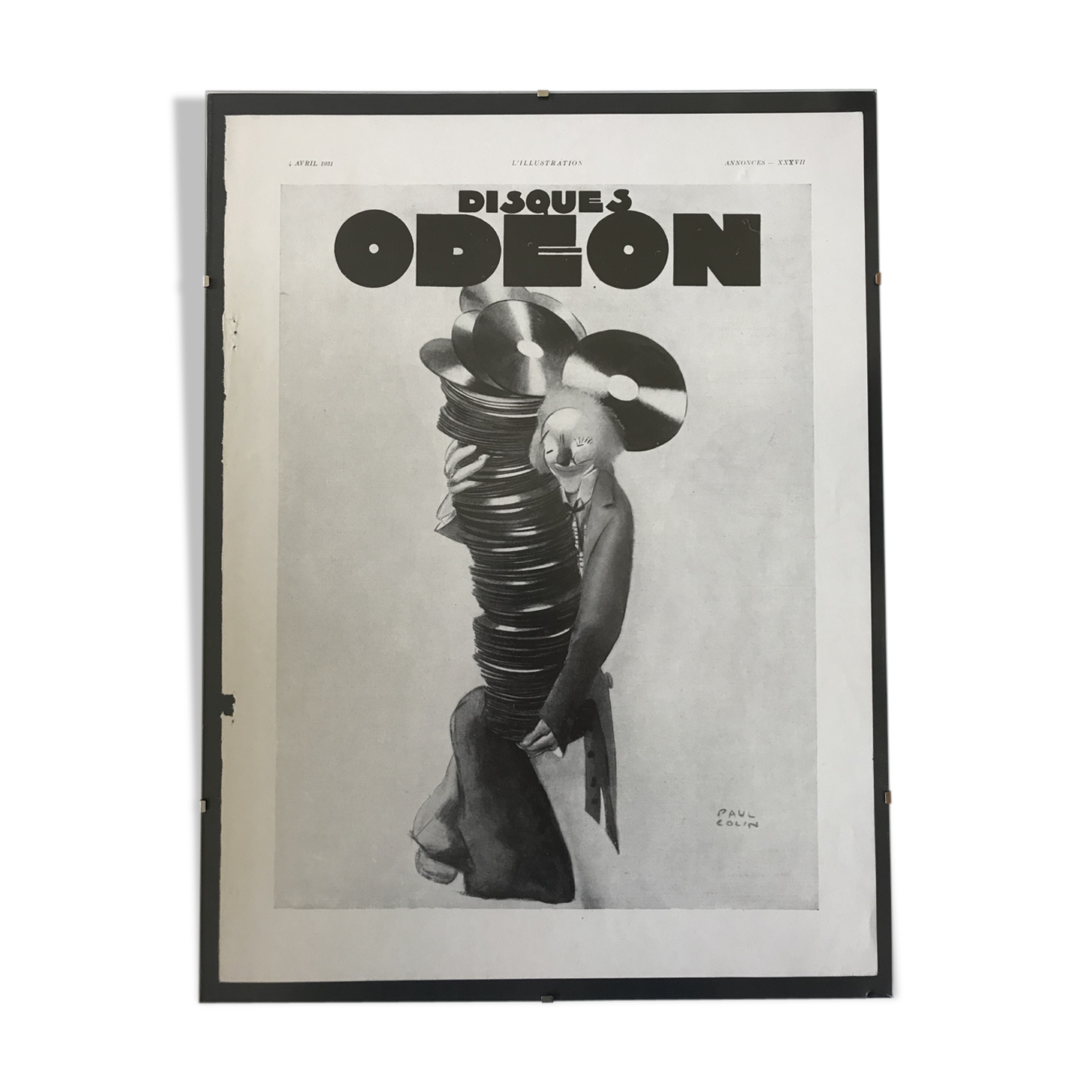 Advertising poster discs Odeon 1931