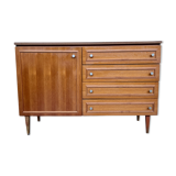 Scandinavian sideboard style walnut 1960