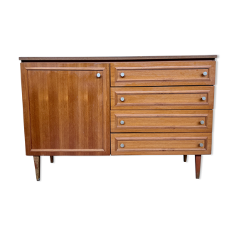 Enfilade style scandinave en noyer 1960