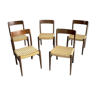 Lübke, Set of 5 corded chairs, 1960