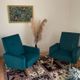 Duo of armchair back-of-year 50/60, restored