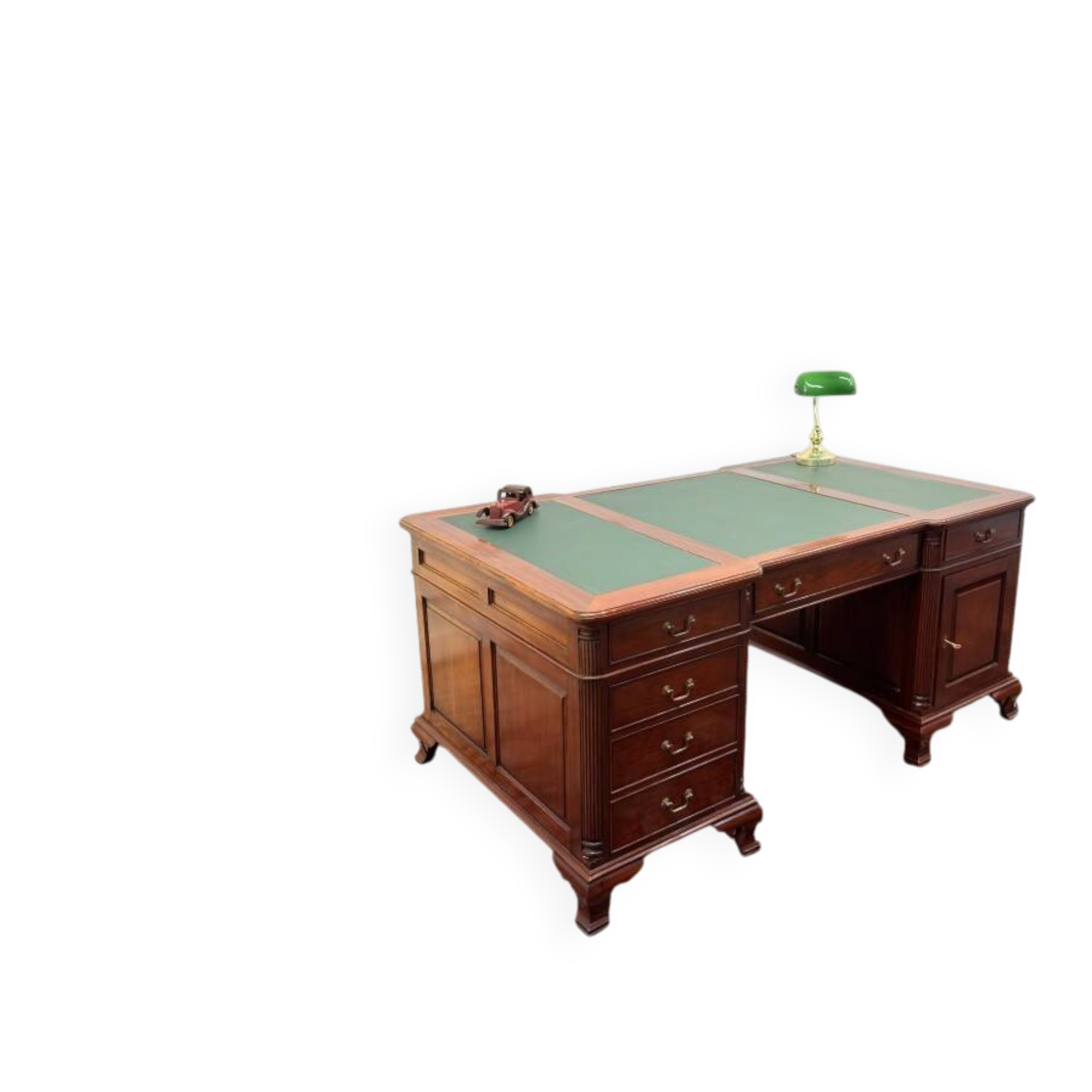 Classic English Chesterfield Partnerdesk Desk