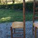 Vintage mulched chairs with high oak backrests with turned legs