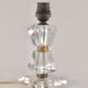 Bedside lamp foot in cut crystal