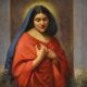 Italian religious painting Madonna dated 1929