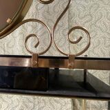 Golden metal and plexiglass dressing table