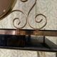Golden metal and plexiglass dressing table