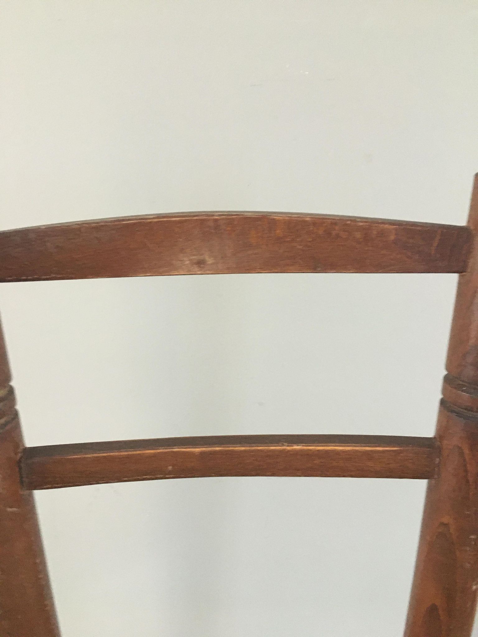Chaise bois et paille vintage pour enfant