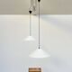 Lita 6047 White Suspension – Ø50 – French Industrial Design 80's
