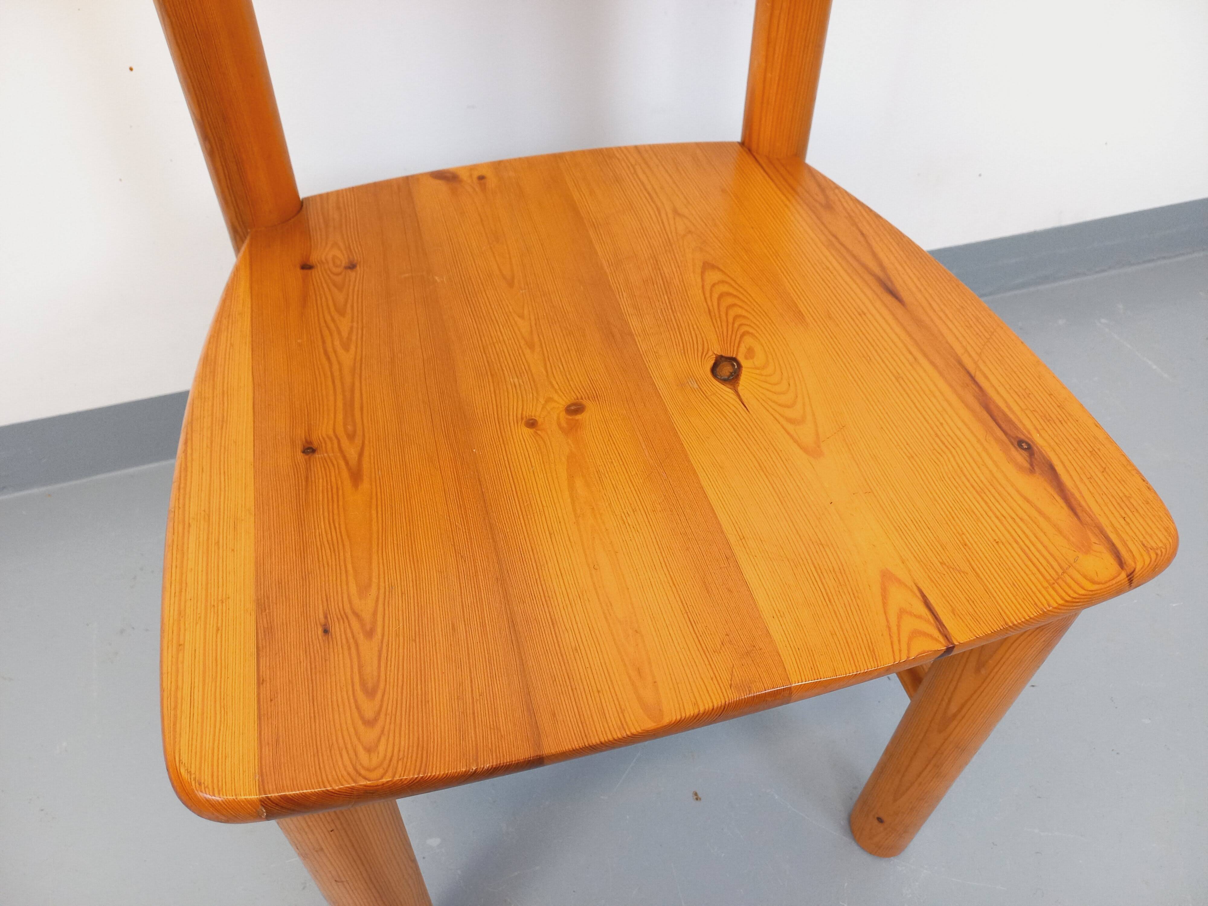 Vintage Scandinavian Rainer Daumiller chair in pine from the 70s