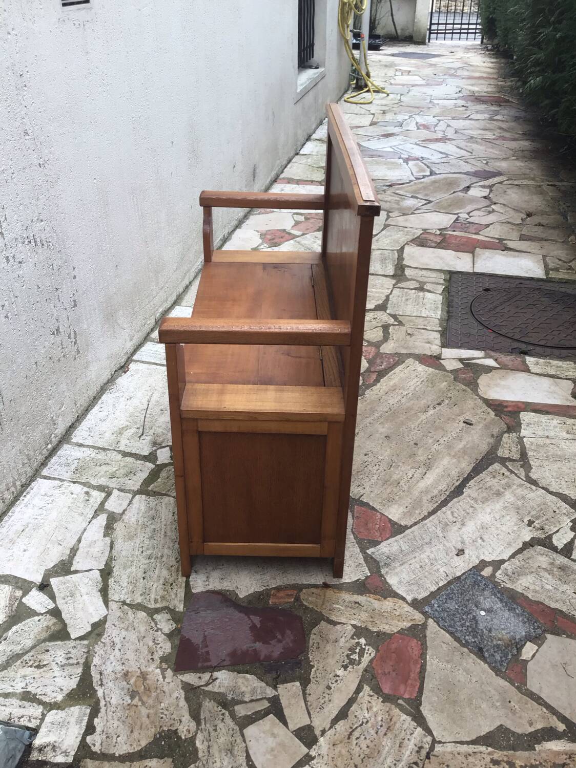 Antique solid wood bench/chest