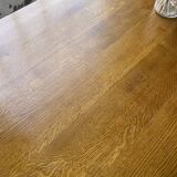 3m oak table from 1950 with its extensions