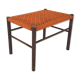 Mid-century sisal and wooden stool, The Netherlands 1950's
