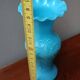 Small blue opaline vase