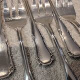 12 silver-plated oyster forks by silversmith Ercuis Valencay