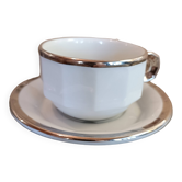 Pillivuyt tea/chocolate cup with saucer