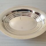 Silver metal vegetable dish