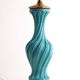 Twisted ceramic lamp