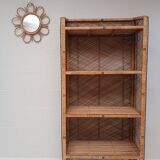 Vintage rattan shelf