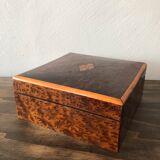 Walnut padded jewelry box