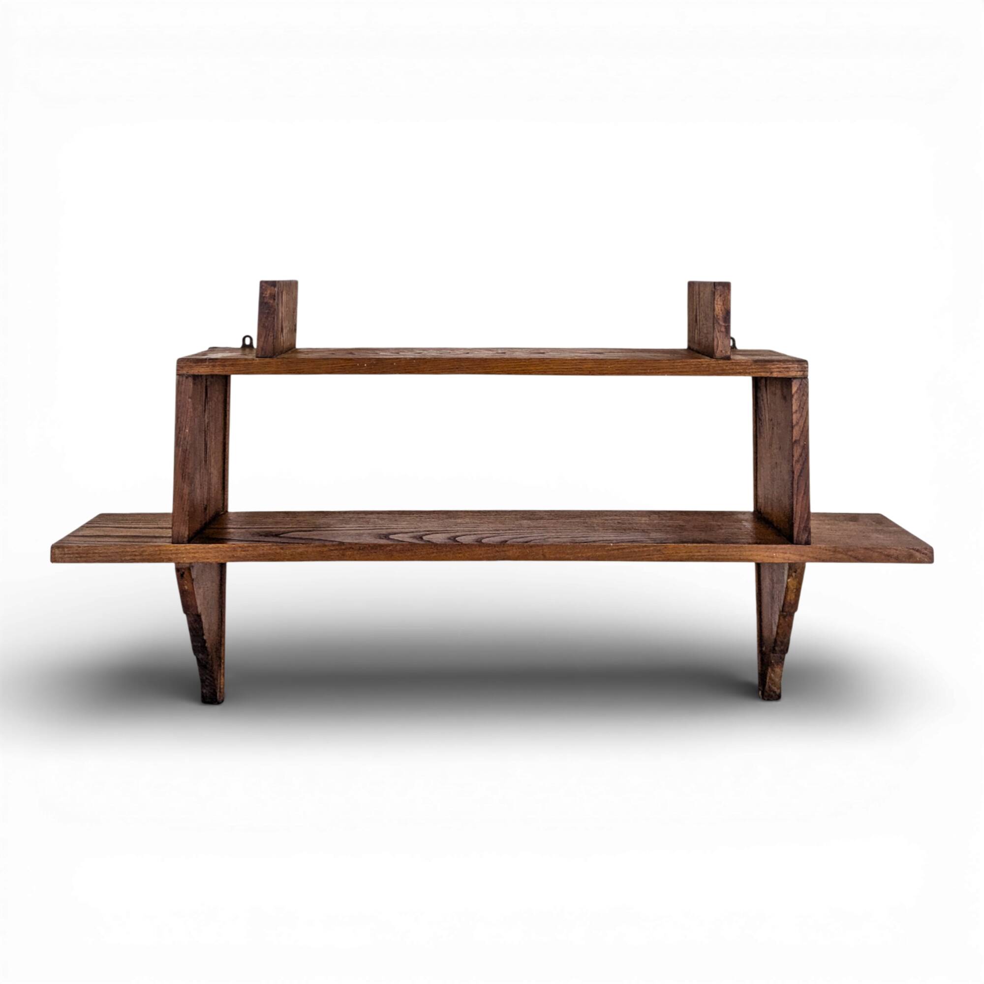 Etagère en chêne des années 40 Reconstruction