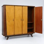 Vintage 4-door wardrobe from the 1950s