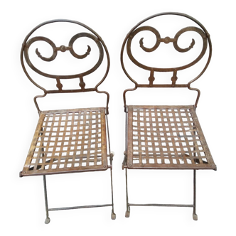 Pair of handcrafted chairs from Bali