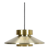 Lyskær Belysning “U.F.O” pendant lamp / Space Age / Danish modern design / gold / brass / aluminium / 1970s