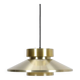 Lyskær Belysning “U.F.O” lampe suspendue / Space Age / design danois moderne / or / laiton / aluminium / années 1970