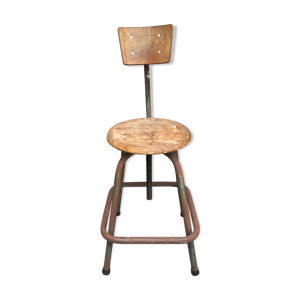 tabouret industriel vintage