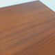 Vintage modernist double-sided desk in mahogany and black metal from the 1960s