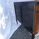 Console demi lune marqueté style louis VI
