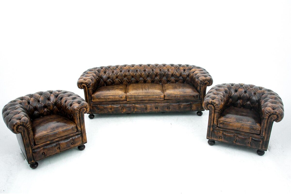 Chesterfield salon set, europe occidentale, vers 1940