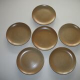 Set of 6 stoneware plates