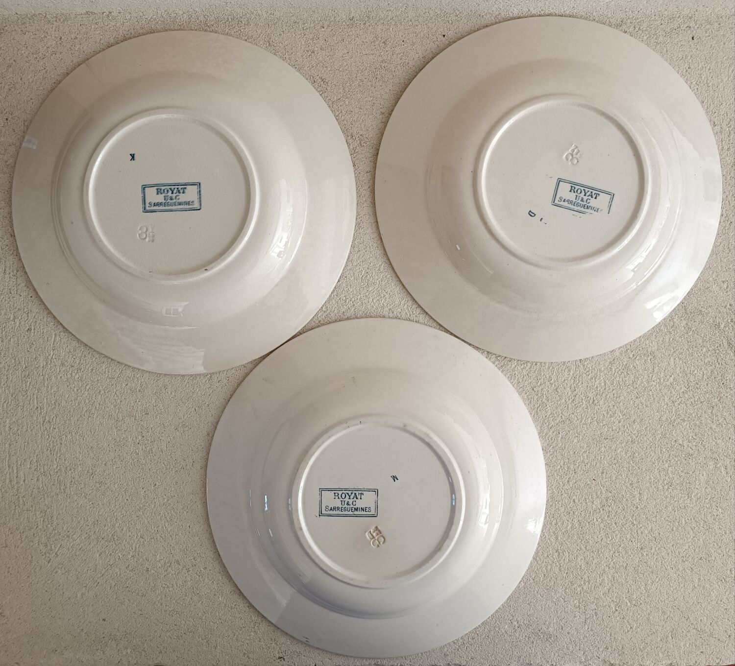 Serving part 18 plates model Royat de Sarreguemines