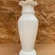 Old White Opaline Soliflore Vase Vintage Corolla Neck