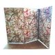 30'S French Tapestry Screen, XX-style classic printed canvas, 3 panels