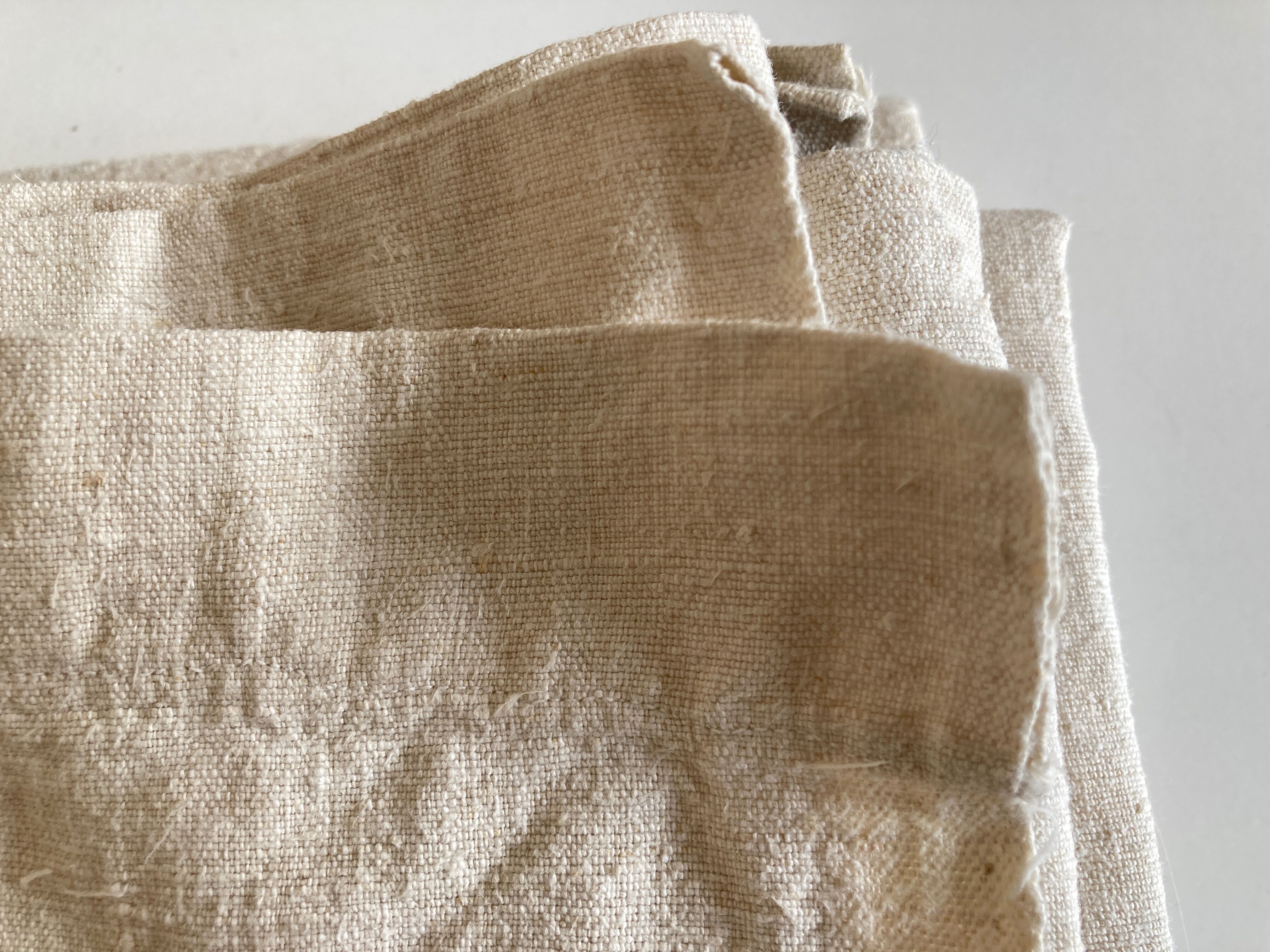 Farm tablecloth 19th in hemp canvas, reserve of trousseau L270cm