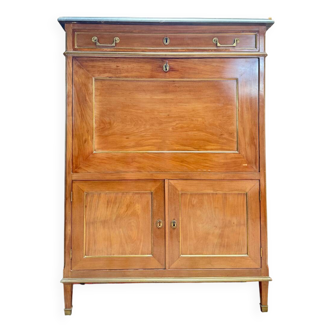Lebrund Jean-Baptiste Secrétaire en acajou d’époque Louis XVI estampil