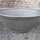 Bassine en zinc ovale