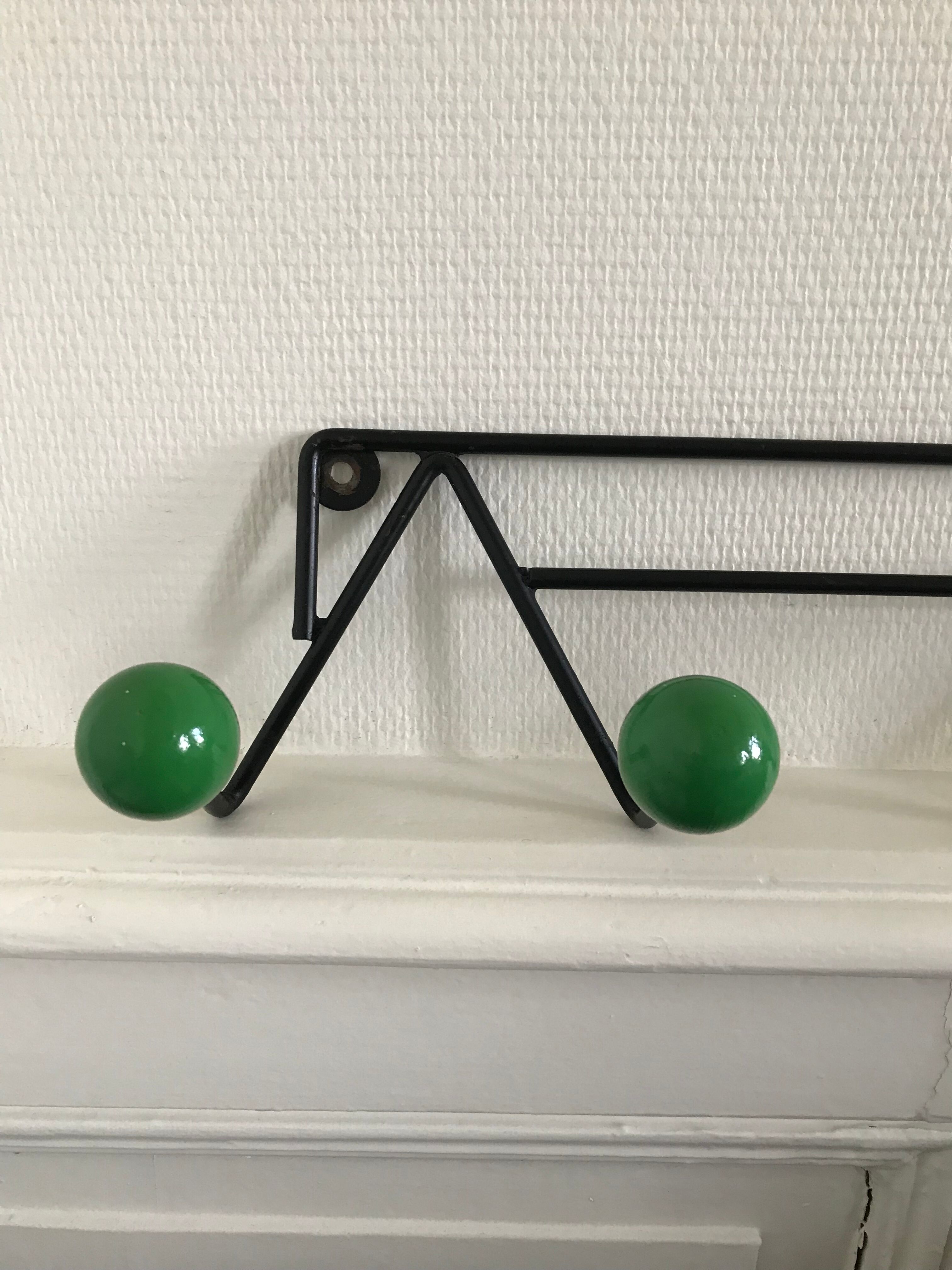Wall coat rack, 60s